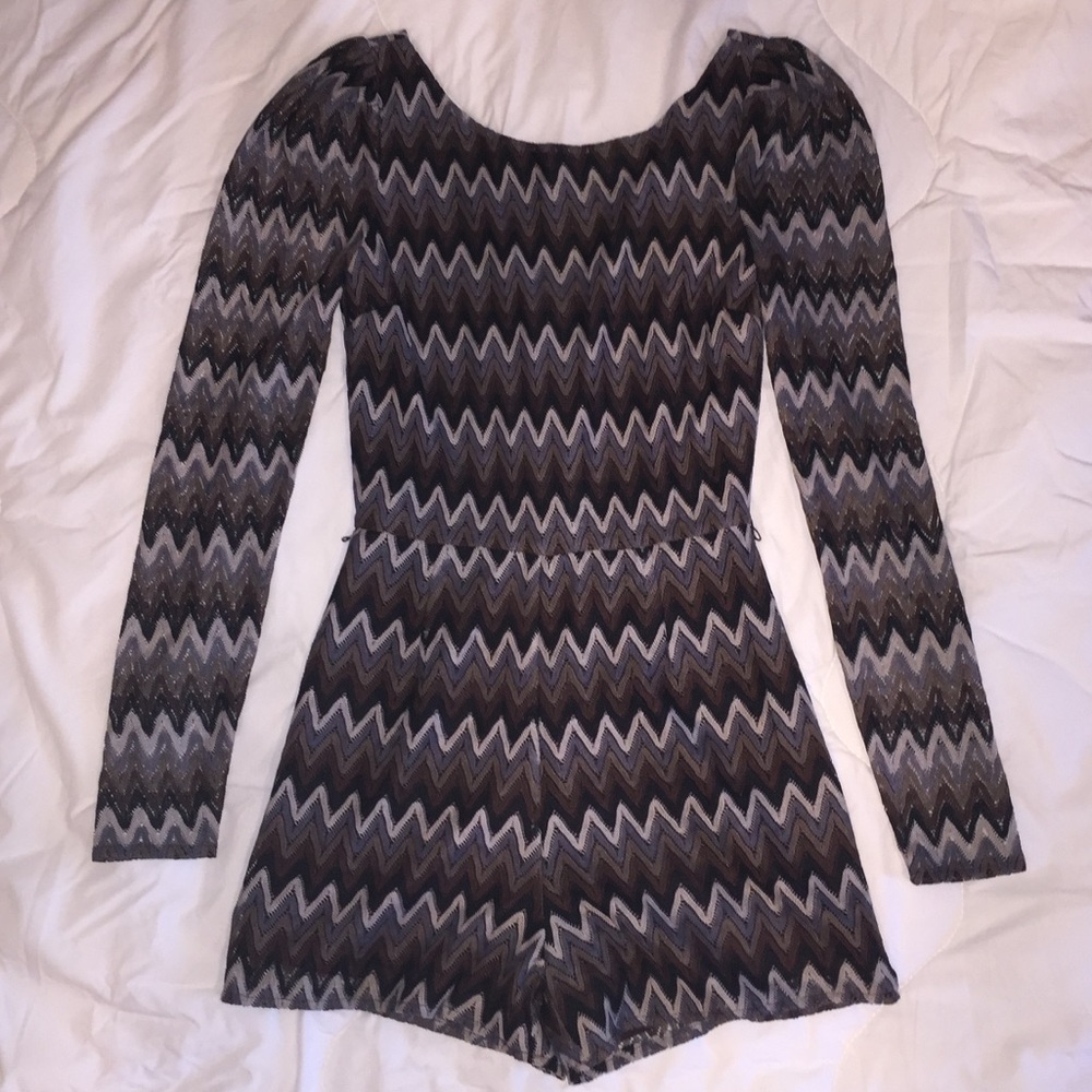 Ark & Co Chevron Romper